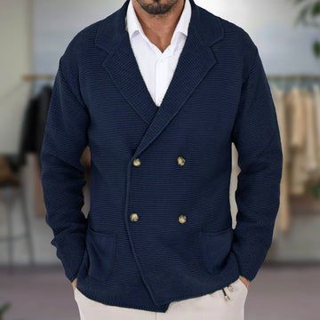GIANNI™ DOUBLE-BREASTED CARDIGAN | The House of Men™