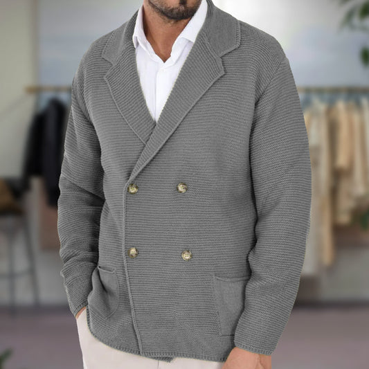 GIANNI™ DOUBLE-BREASTED CARDIGAN | The House of Men™
